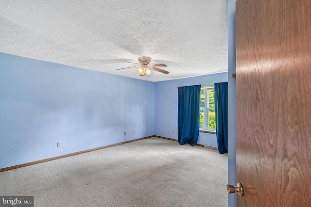 3716 Martin Kings Rd, Charlottesville, VA 22902 - carpeted spare room featuring ceiling fan and a textured ceiling