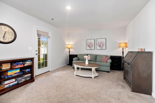 301 Willowshire Ct, Waynesboro, VA 22980 - living room featuring light colored carpet and baseboards