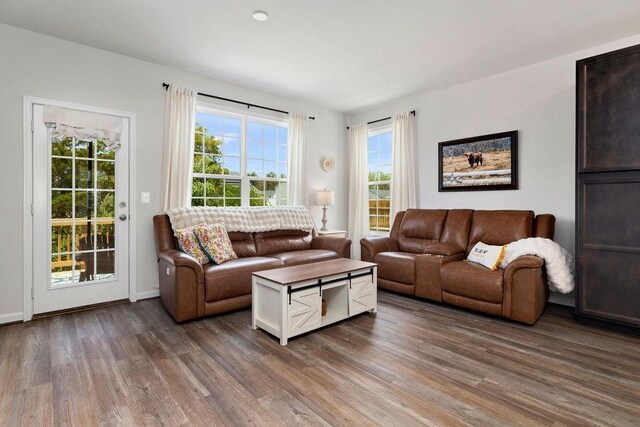 301 Willowshire Ct, Waynesboro, VA 22980 - living room with wood finished floors and baseboards