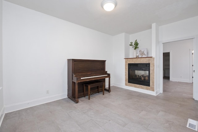 109 Leavel Ct, Bridgewater, VA 22812 - living area featuring a fireplace and baseboards