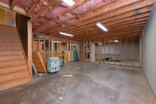 109 Leavel Ct, Bridgewater, VA 22812 - unfinished basement featuring stairway