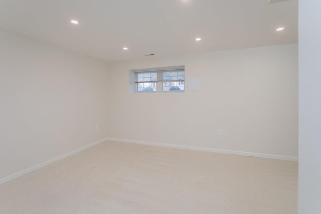 view of carpeted empty room