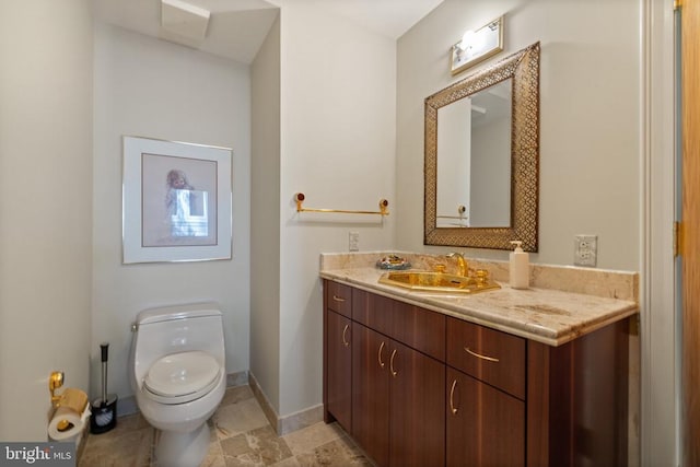5036 Corsair Ter, Mineral, VA 23117 - half bath with vanity, toilet, and baseboards