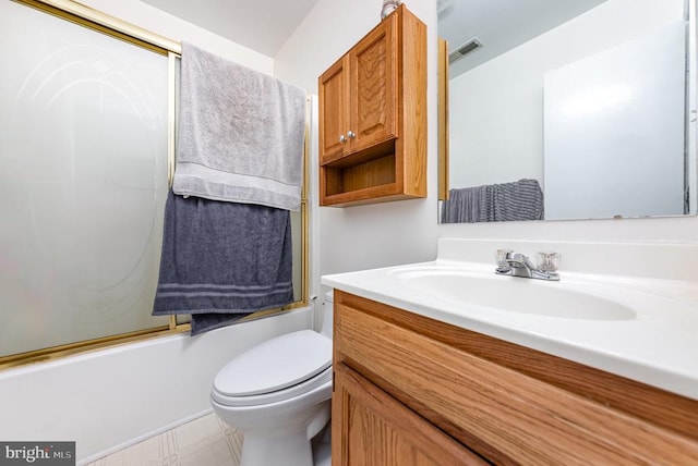 319 Fox Hunters Ln, Madison, VA 22727 - full bath with vanity, toilet, and bath / shower combo with glass door