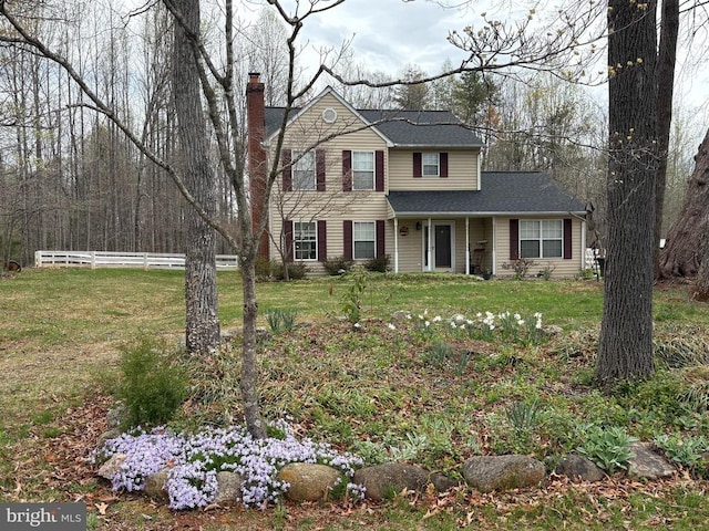 319 Fox Hunters Ln, Madison, VA 22727 - traditional-style home with a chimney and roof with shingles