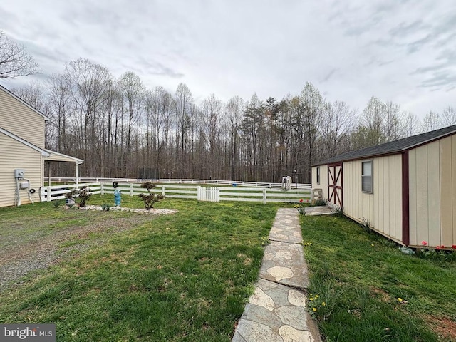 319 Fox Hunters Ln, Madison, VA 22727 - view of green lawn with an outbuilding