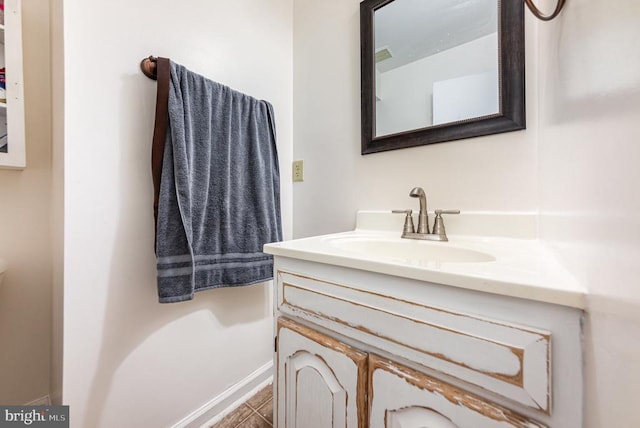319 Fox Hunters Ln, Madison, VA 22727 - bathroom with vanity, tile patterned flooring, and baseboards