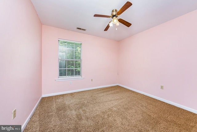 319 Fox Hunters Ln, Madison, VA 22727 - empty room featuring ceiling fan, carpet flooring, and baseboards