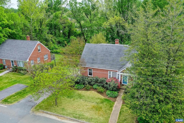807 Hillcrest Rd, Charlottesville, VA 22903 - view from above of property with a forest