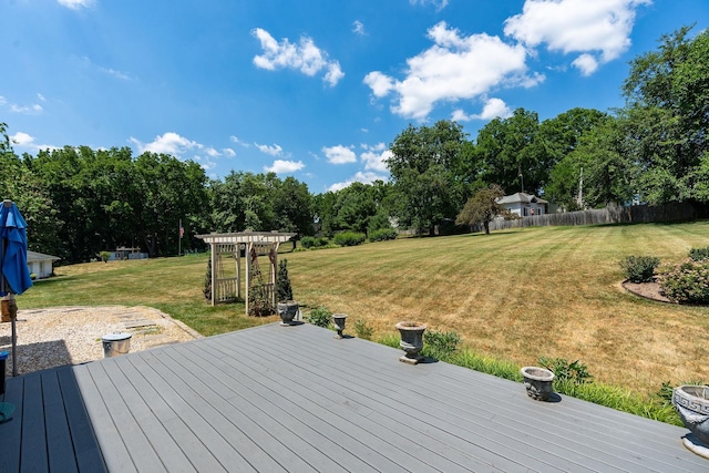 1204 Westmoreland Dr, Staunton, VA 24401 - wooden deck with view of wooded area