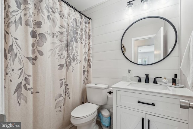  - bathroom with vanity and toilet