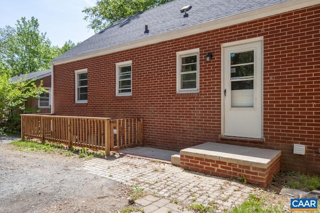 238 Old Lynchburg Rd, Charlottesville, VA 22903 - back of property featuring brick siding and a shingled roof