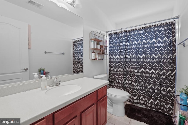 10314 Limestone Ave, Culpeper, VA 22701 - full bathroom with tile patterned flooring, toilet, vanity, and curtained shower