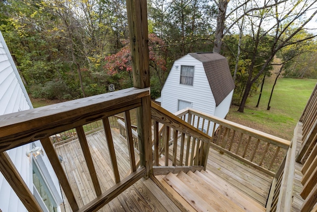 153 Heritage Hill Ln, Rochelle, VA 22738 - deck with an outdoor structure