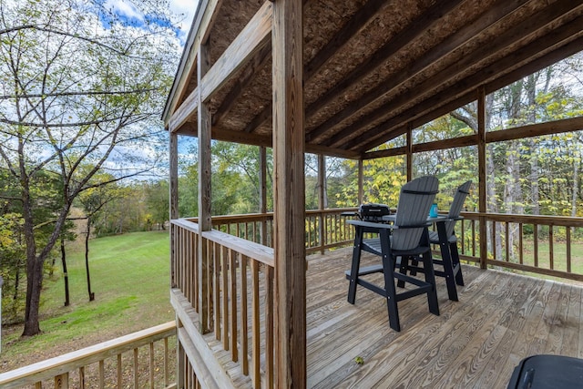 153 Heritage Hill Ln, Rochelle, VA 22738 - deck with a lawn