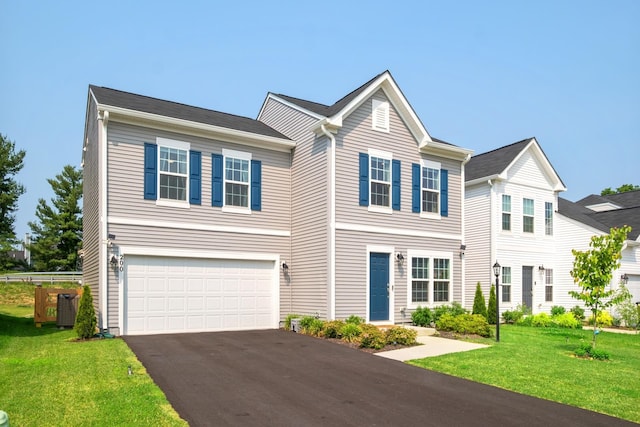 200 Overview St, Waynesboro, VA 22980 - traditional home with a garage, asphalt driveway, and a front yard