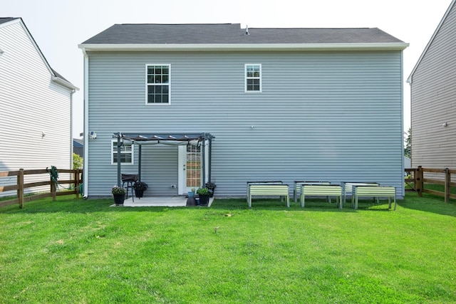 200 Overview St, Waynesboro, VA 22980 - rear view of house with a pergola, a fenced backyard, and a patio