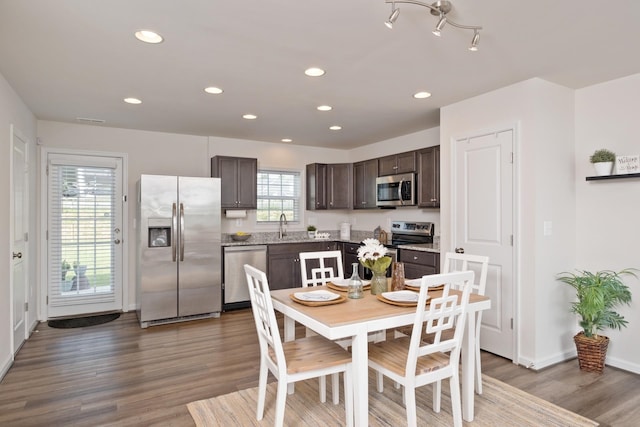 200 Overview St, Waynesboro, VA 22980 - dining room with recessed lighting and wood finished floors