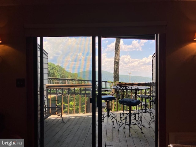 203 Timbers, Timbers, VA 22967 - entryway featuring a water view, plenty of natural light, and wood-type flooring
