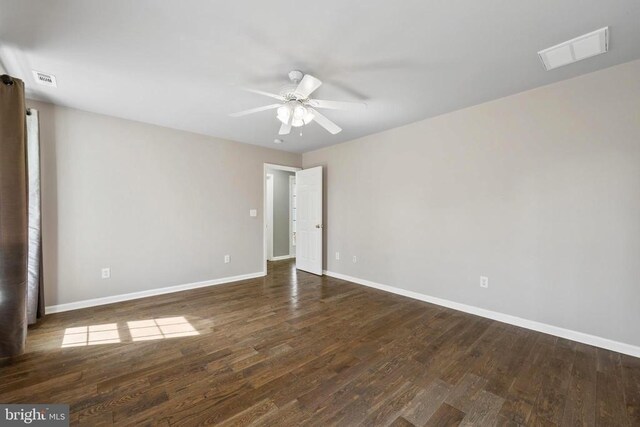 203 Birdie Rd, Locust Grove, VA 22508 - empty room featuring baseboards, wood finished floors, and ceiling fan