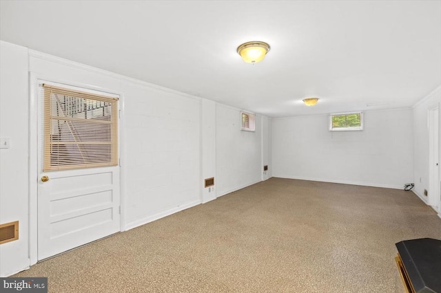 5524 Hickory Ridge Rd, Spotsylvania, VA 22551 - basement with carpet floors