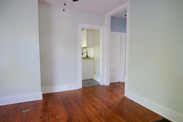 126 Park Blvd, Staunton, VA 24401 - empty room featuring wood-type flooring, ceiling fan, and baseboards