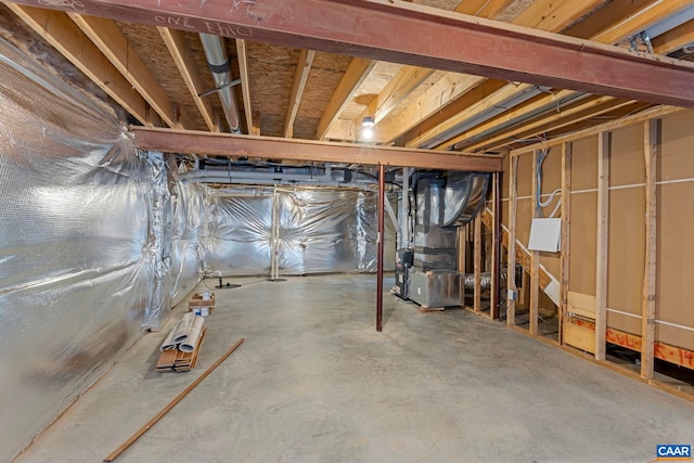 281 Manor Blvd, Palmyra, VA 22963 - unfinished below grade area featuring heating unit