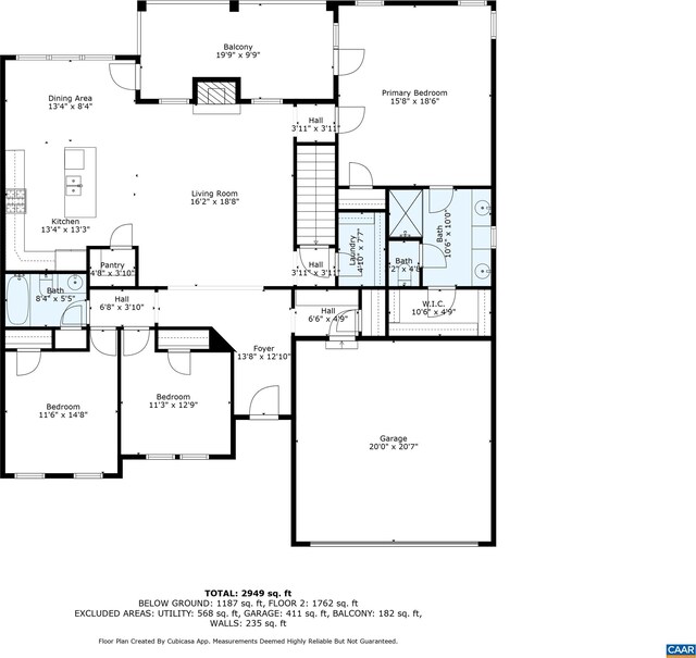 281 Manor Blvd, Palmyra, VA 22963 - home floor plan
