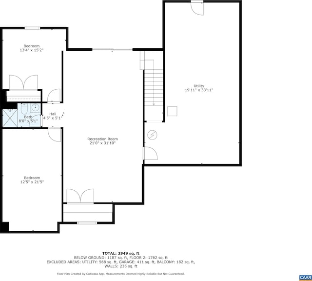 281 Manor Blvd, Palmyra, VA 22963 - home floor plan