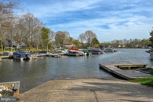 119 Birchside Cir, Locust Grove, VA 22508 - dock area with a water view and a boat ramp