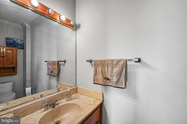 119 Birchside Cir, Locust Grove, VA 22508 - half bath with ornamental molding, vanity, and toilet