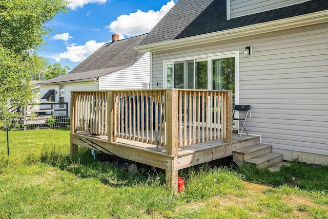 250 Washington Ave W, Elkton, VA 22827 - wooden terrace featuring a yard