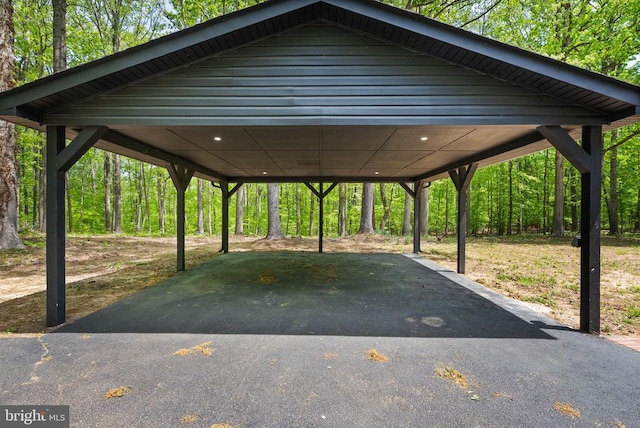  - view of car parking featuring a carport