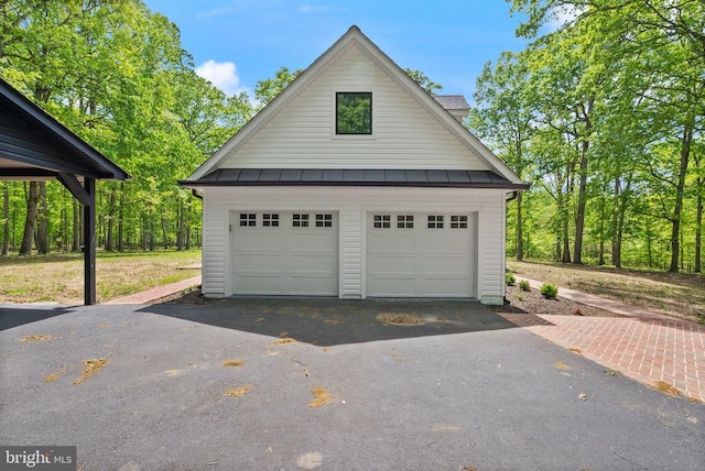  - view of detached garage