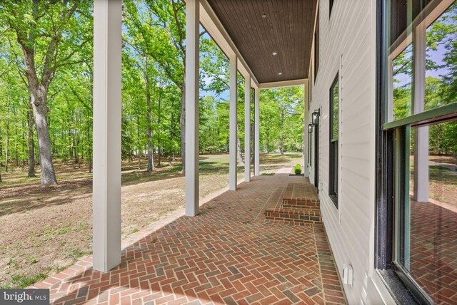  - view of patio featuring covered porch