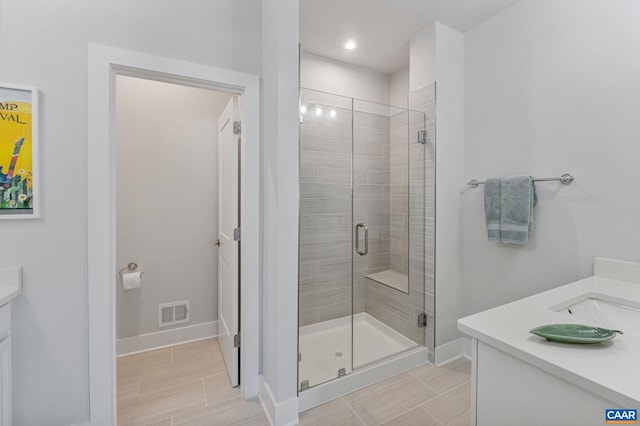 802 Wesley Ln Unit B, Charlottesville, VA 22911 - full bathroom featuring vanity and a shower stall