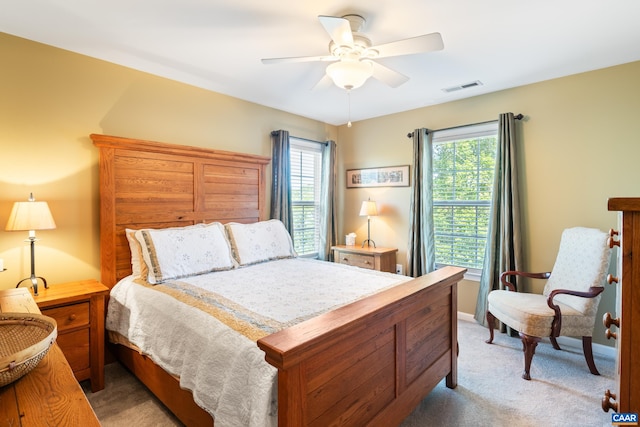 353 Bayberry Way, Charlottesville, VA 22911 - bedroom featuring light carpet and a ceiling fan