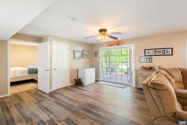 353 Bayberry Way, Charlottesville, VA 22911 - living room with a ceiling fan and wood finished floors