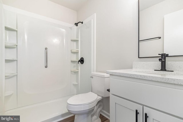 8452 Turnbull Rd, Warrenton, VA 20186 - full bathroom with vanity, toilet, and a shower