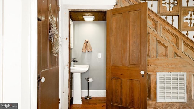 43 Briar Patch Ln, Boston, VA 22713 - bathroom with baseboards and wood finished floors