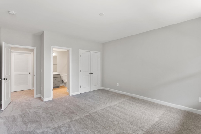 2779 Rutlege Rd Unit 194, Rockingham, VA 22801 - unfurnished bedroom featuring light carpet, a closet, and ensuite bathroom