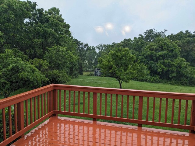 2295 New Market Depot Rd, New Market, VA 22844 - wooden deck featuring a yard