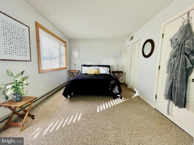 1421 Highlands, Roseland, VA 22967 - carpeted bedroom with a textured ceiling and baseboards