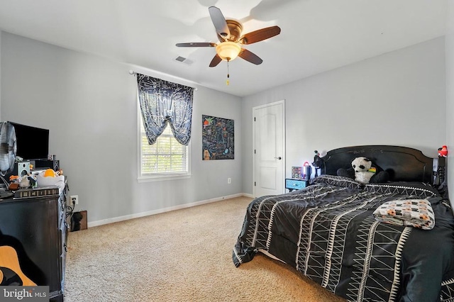 641 Keswick Dr, Culpeper, VA 22701 - carpeted bedroom with baseboards and ceiling fan