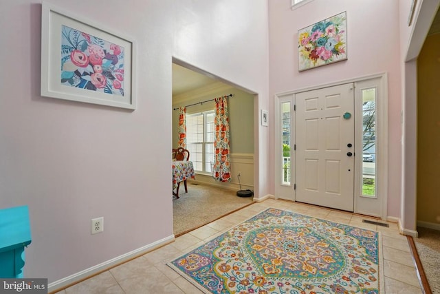 641 Keswick Dr, Culpeper, VA 22701 - tiled foyer entrance featuring a high ceiling
