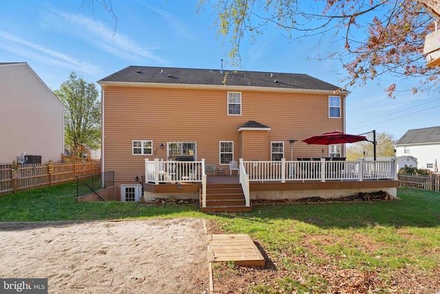 641 Keswick Dr, Culpeper, VA 22701 - rear view of property with a deck