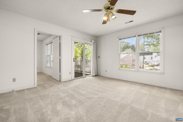 1184 Partridge Ln, Charlottesville, VA 22901 - carpeted spare room with a textured ceiling, ceiling fan, and baseboards