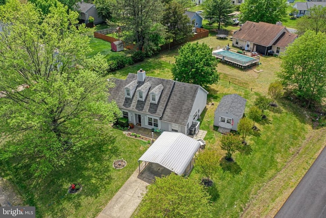 10630 Bent Tree Dr, Fredericksburg, VA 22407 - bird's eye view featuring a residential view