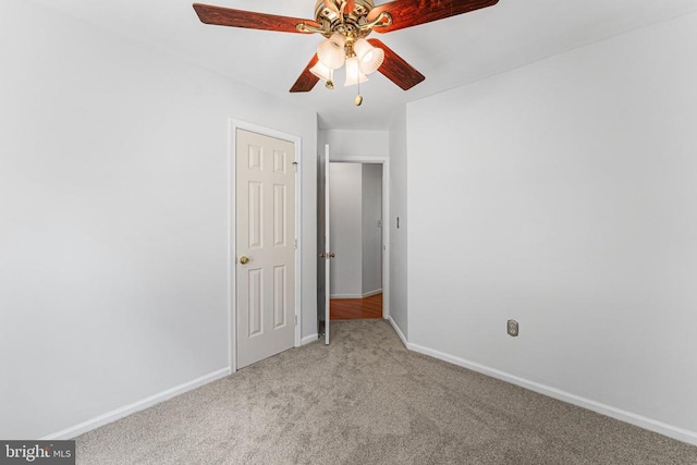 10630 Bent Tree Dr, Fredericksburg, VA 22407 - unfurnished bedroom featuring baseboards, a ceiling fan, and carpet floors