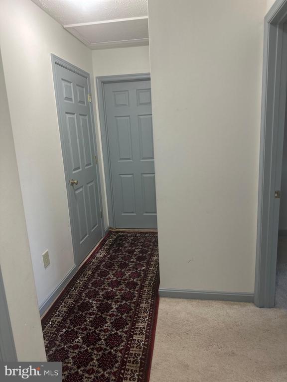 6015 Sunny Meadows Dr, Fredericksburg, VA 22407 - hallway with carpet floors and baseboards